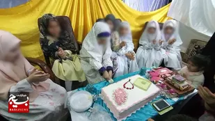 برگزاری جشن تکلیف دختران با حضور خانواده شهدا در قم