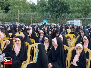 اجتماع باشکوه مدافعان عفاف و حجاب در قدمگاه شهدای شمال کشور