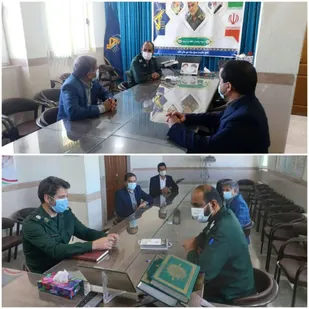 دیدار سرپرست شبکه بهداشت و درمان خاتم با فرمانده سپاه خاتم