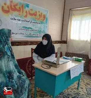 ویزیت رایگان و ارائه خدمات بهداشتی در مناطق محروم تکاب