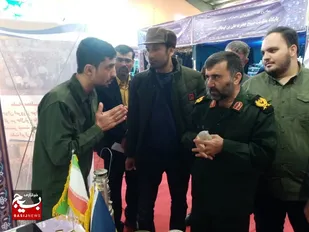 بازدید مسئولان کشوری از غرفه پایگاه مقاومت بسیج غدیر شهرستان قاینات در نمایشگاه سراسری اسوه