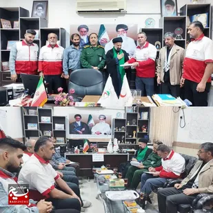 همدلی مسئولان ازکارکنان هلال احمر شهرستان لالی درسایه خدمت رسانی به مردم