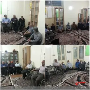 نشست پیشکسوتان و مدیران محله حوزه شهید ورزنده قم