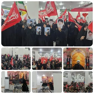 برگزاری مراسم شهادت امام رضا در شب اختتامیه موکب شهید امام خامنه ای روستای چهواز