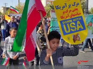 خیزش مردم سمنان در روز ملی استکبار ستیزی