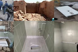 ساخت حمام وسرویس بهداشتی رایگان برای نیازمندان
