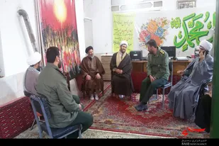 دیدار مسئولان سپاه ناحیه ملایر با امام جمعه بخش سامن