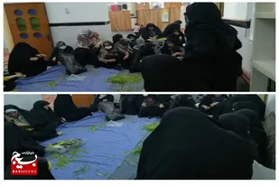 سفره افطاری ساده با محوریت مسجد در سرخه پهن شد