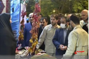بازدید استاندار خراسان جنوبی از نمایشگاه "اقتصاد به توان مردم" در فردوس
