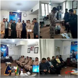تجلیل از سربازان حوزه امامزاده سیدمعصوم