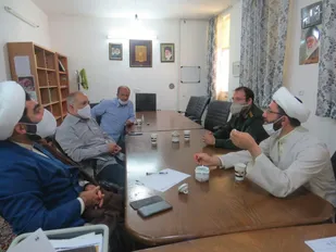 دیدار مسئول دفتر نمایندگی ولی فقیه سپاه سرخه با رئیس اداره تبلیغات اسلامی+ تصاویر