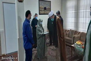 سرکشی جمعی از مسئولین قهاوند از خانواده شهیدان