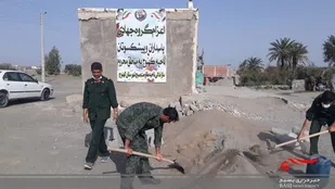 برگزاری اردوی جهادی پاسداران سپاه در کهنوج