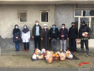 توزیع 130 بسته یلدایی  در راز و جرگلان