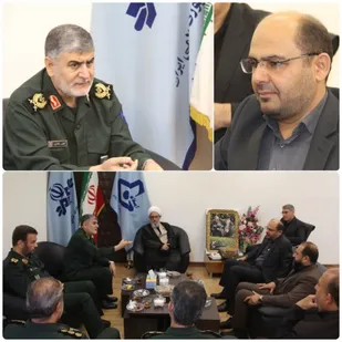 دیدار فرمانده سپاه امیرالمؤمنین (ع) با مدیرکل صداوسیمای مرکز ایلام