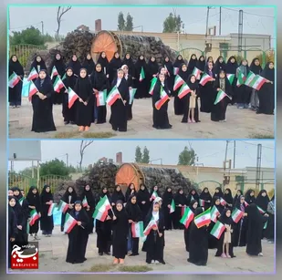 بیعت حماسی دختران بسیجی بندرهندیجان بارهبر انقلاب