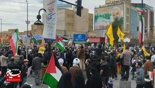 تجمع باشکوه امّت حزب الله قم درپی محکومیت حادثه تروریستی کرمان