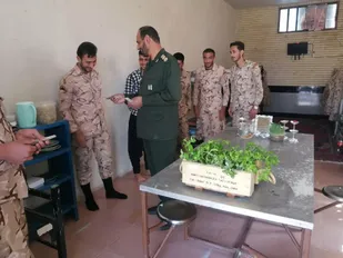 حضور فرمانده ناحیه مقاومت بسیج خاتم در جمع برادران وظیفه