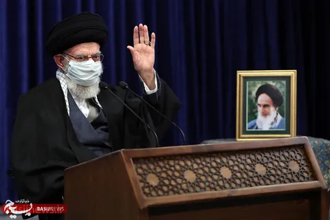 ارتباط تصویری رهبر انقلاب با جمعی از مردم آذربایجان شرقی