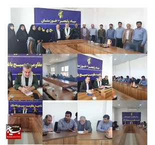 دیدار هنرمندان و اصحاب رسانه با فرمانده ناحیه مقاومت بسیج باغملک