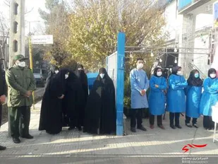 برگزاری جشن روز پرستار در فضای بیرونی مرکز بهداشت سرخه