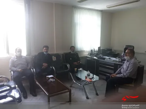 دیدار فرمانده حوزه شهید رجایی ادارات کل با مسئول کمیته امداد ناحیه ۲  اراک