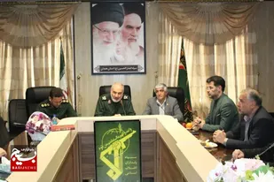 دیدار هیئت رئیسه اتاق اصناف مرکز استان همدان با فرمانده سپاه انصارالحسین (ع)