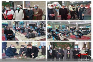 غبارروبی و گلباران گلزار شهدای سرخه در نخستین روز هفته دولت