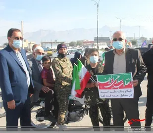 حضور نماینده مردم دشتی وتنگستان درمراسم رژه موتوری 22بهمن
