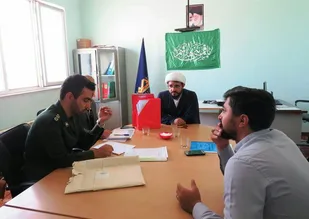 سرکشی مسئول دفتر نمایندگی ولی فقیه از حوزه های مقاومت بسیج شهرستان رازوجرگلان