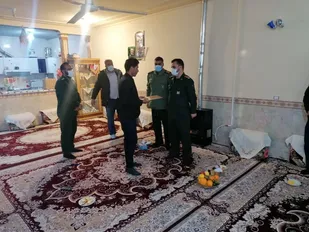 مسئول عملیات سپاه الغدیر از حوزه عشایری ثارالله خاتم بازدید کرد