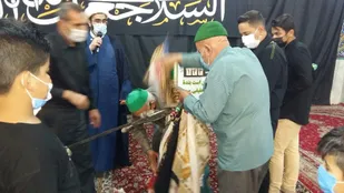 مراسم سنتی عَلَم بندان در شاهرود+ تصاویر