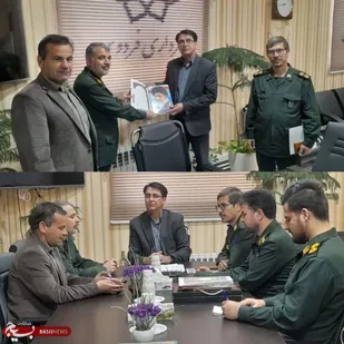 تقدیر فرمانده بسیج فردوس از شهردار به پاس همکاری در رزمایش پیامبر اعظم