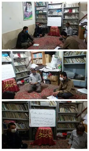تشکیل جلسه  حافظان سلامت محله  با حضور اعضای مسئول پایگاه غدیر؛کانون  فرهنگی قمربنی هاشم ع