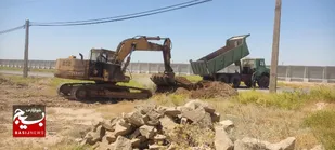 ساخت مواکب شهدای دانشجو خوزستان در مرزهای شلمچه و چذابه