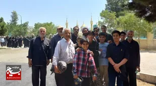 تجدید بیعت بسیجیان حوزه پنج شهید رجایی قم با آرمان&zwnj;های بلند امام خمینی(ره)