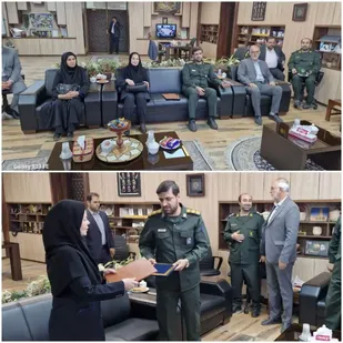 امضای تفاهم نامه ترویج اهدای خون بین ناحیه مقاومت بسیج دزفول و سازمان انتقال خون