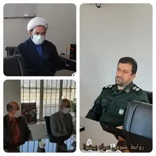دیدار مسئولین کمیته امداد پیشوا با فرمانده سپاه در آستانه دهه مبارک فجر