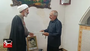 دیدار با خانواده شهید روزبه رنجبر در هفته دفاع مقدس