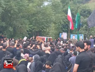 تشییع پیکر عضو نیروی دریایی ارتش جمهوری اسلامی در دودانگه ساری