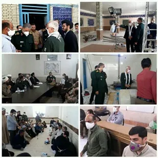 حضور فرمانده حوزه بسیج شهید تندگویان و بازدید و بررسی میدانی از بخش غیزانیه+عکس
