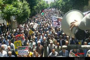 راهپیمایی روز قدس در اسدآباد