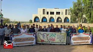 همایش پیاده&zwnj;روی به مناسبت سوم خرداد سالروز آزادسازی خرمشهر با حضور پایوران و یگان شهید سلیمانی ناحیه مقاومت بسیج امام حسین علیه السلام اهواز برگزار گردید