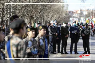 رزمایش خودرویی مردم اردبیل در جشن انقلاب