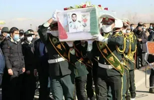 تشییع پیکر شهید احمد حبیبی فر در شهریار