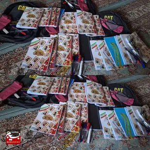 تهیه لوازم التحریر برای دانش آموزان کم برخوردار
