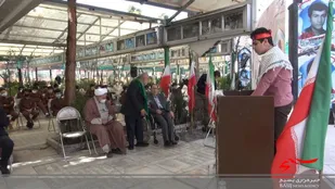 میثاق دانش آموزان مجتمع دکتر حسابی قم با شهیدان در روز جوان