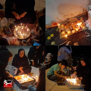 آیین شام غریبان در هفتکل برگزار شد