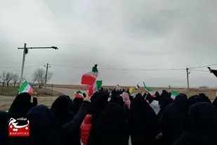 تجمع اقتدار بانوان گل تپه در پنجمین روز شهادت رهبر معظم انقلاب