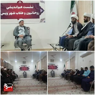 دیدار طلاب و روحانیون با مسئول دفتر نمایندگی ولی فقیه در سپاه باوی